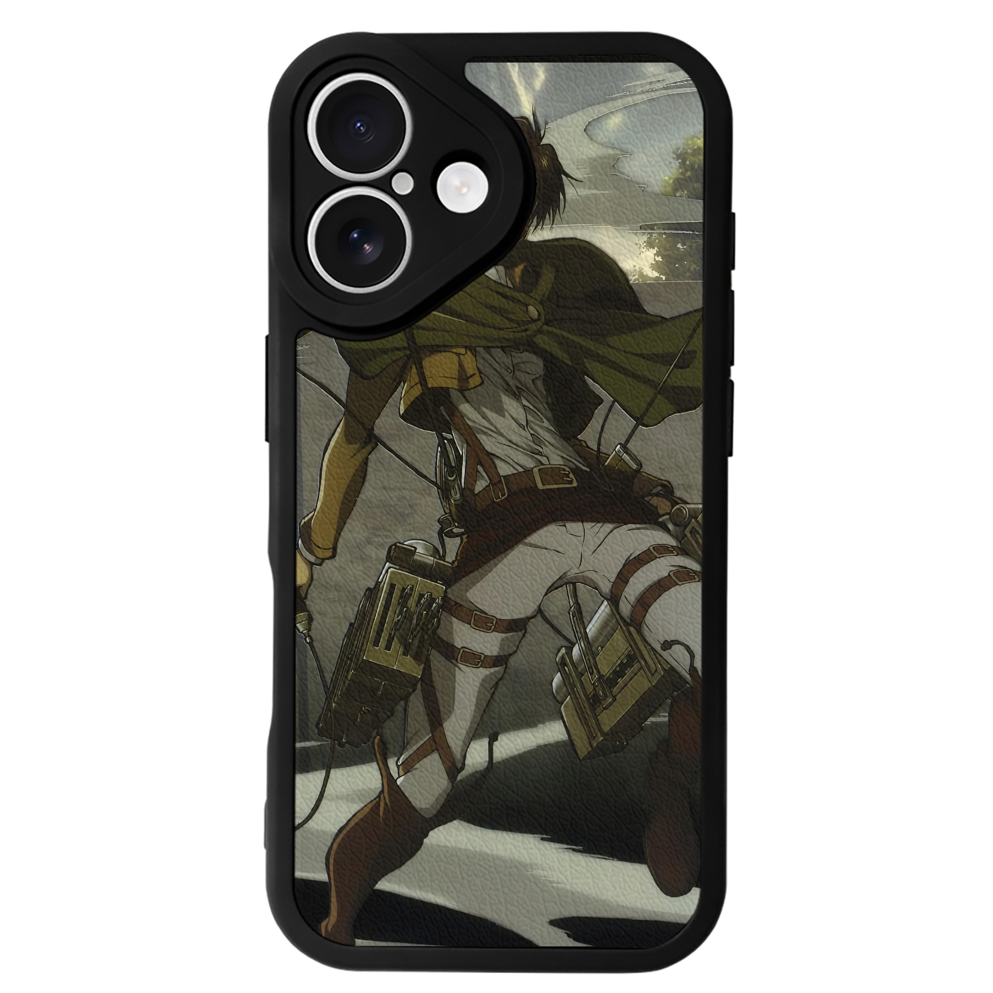 （画像用） 進撃の巨人 Attack on Titan 【iPhone 16シリーズ対応】シリコンスマホケース（レザー調） 材質：シリコン